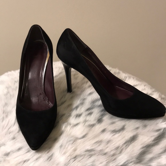 Stuart Weitzman black suede heels - Picture 2 of 12